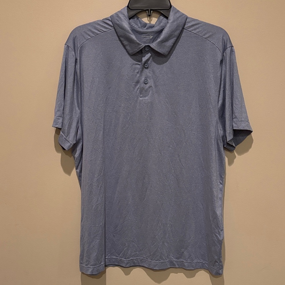Old Navy Men's Polo Shirt - Light Blue
